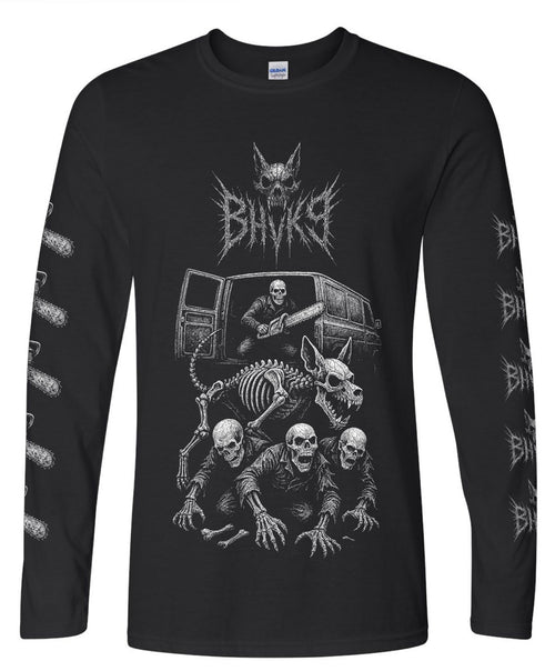 BHVK9 Long Sleeve — White Ink