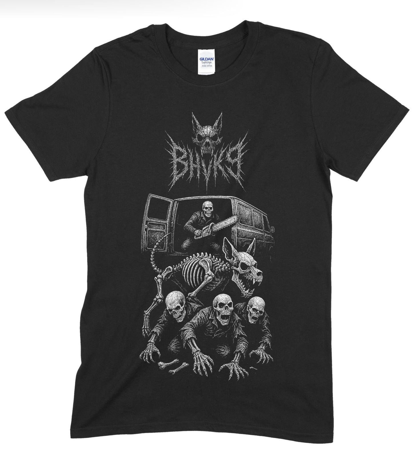 BHVK9 Short Sleeve — White Ink